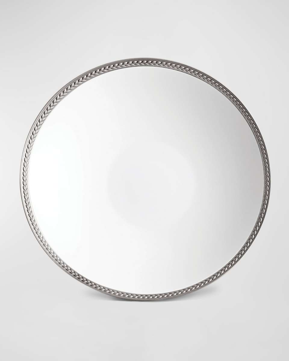 Soie Tressee Platinum-Plated Soup Plate