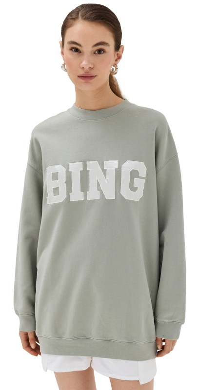 ANINE BING Tyleratin Bingweatshirtage Green
