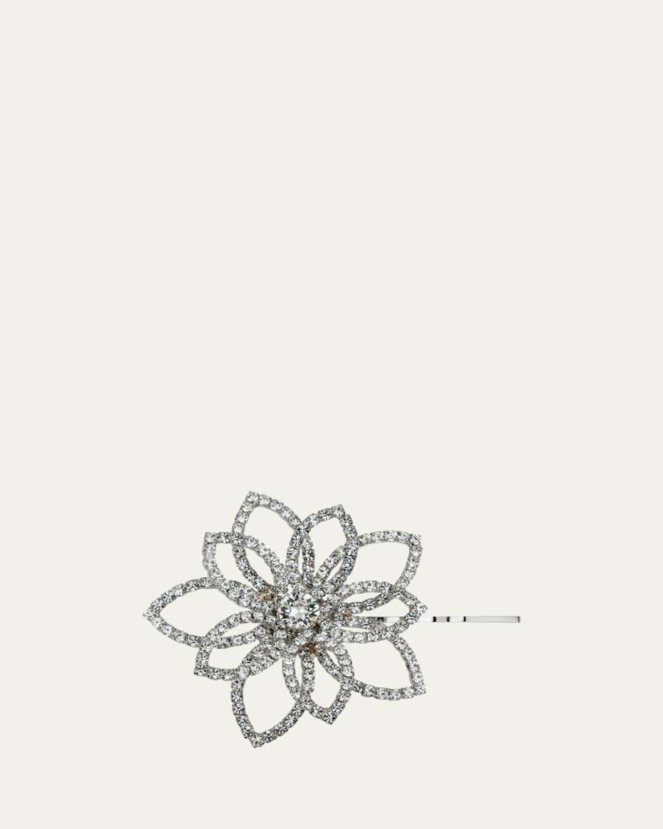Flower Crystal Bobby Pin