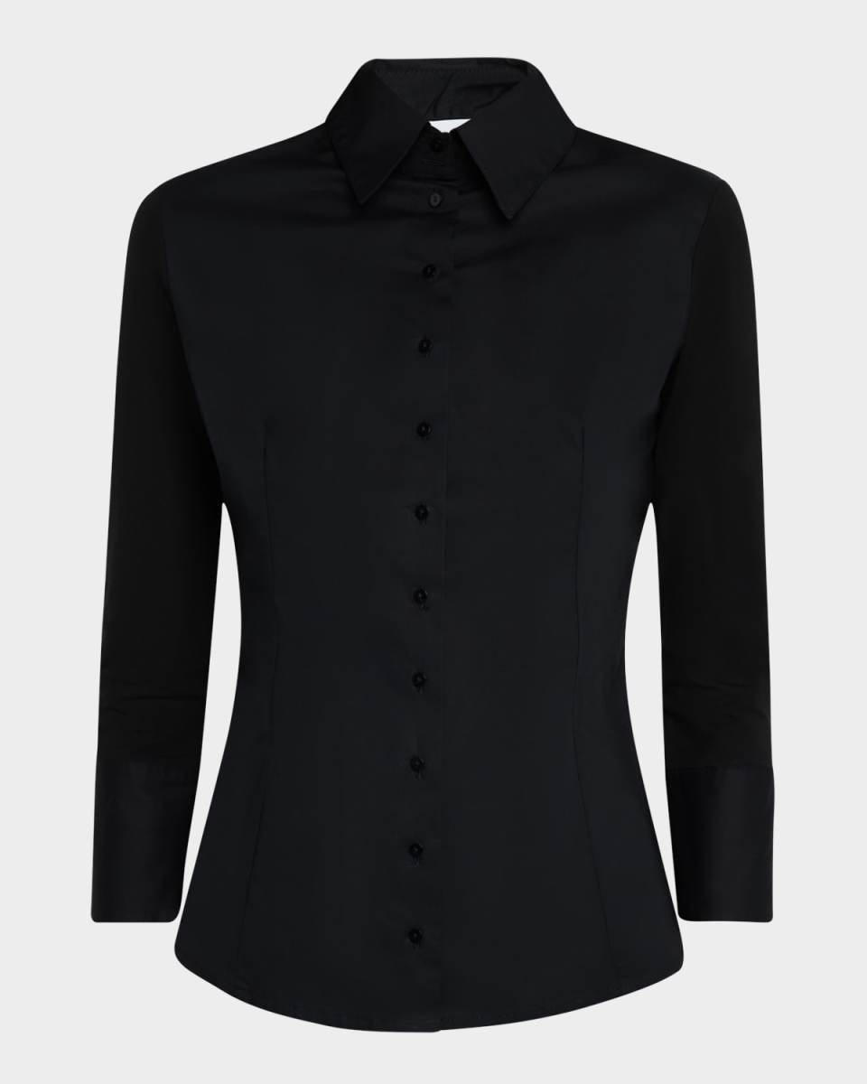Connie Button-Down Cotton Shirt