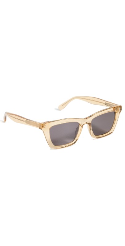 Illesteva Portugal Citrine Grey Flat Sunglasses Citrine w/ Grey Flat Lenses