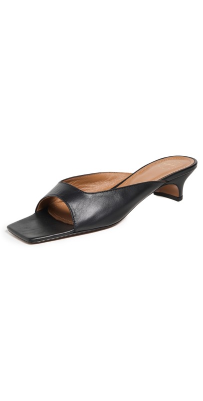 ATP Atelier Tavenna Black Nappa Sandals Black Nappa