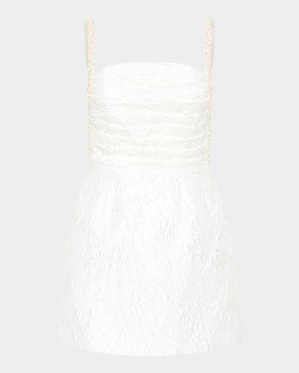 Esther Mini Dress with Pearly Straps