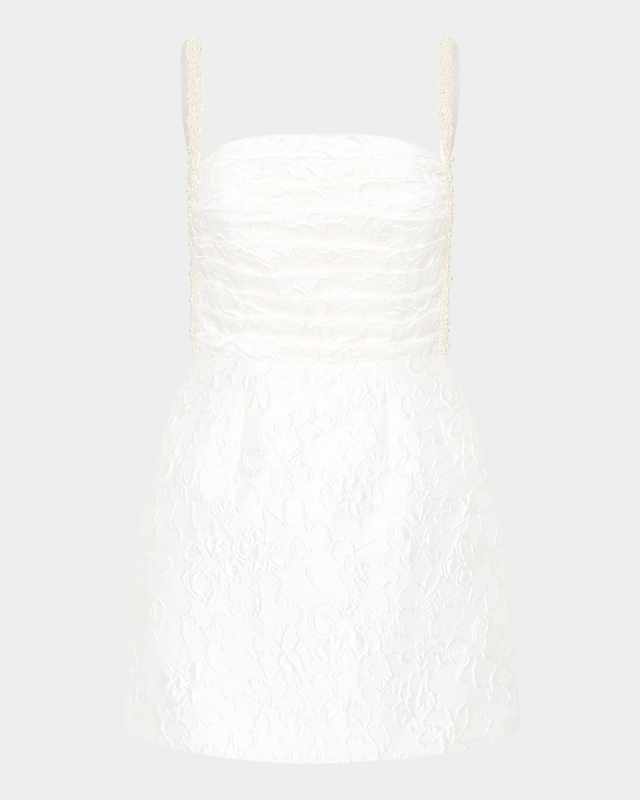 Esther Mini Dress with Pearly Straps