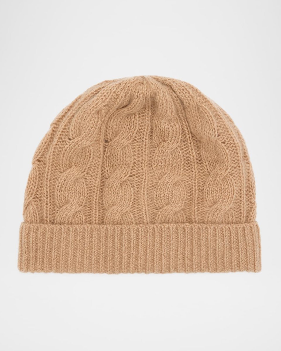 Cable Knit Cashmere Beanie