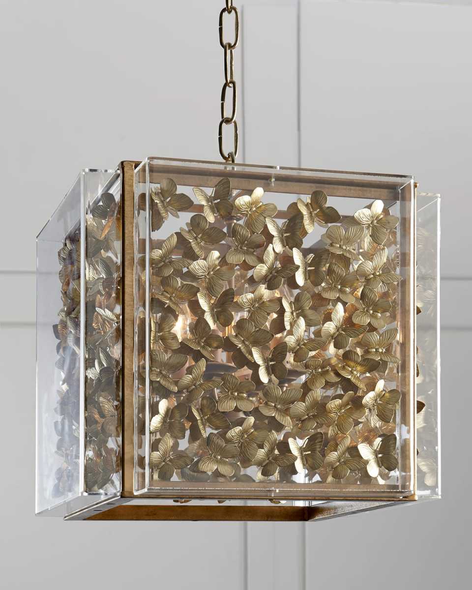 Small Butterfly 4-Light Pendant