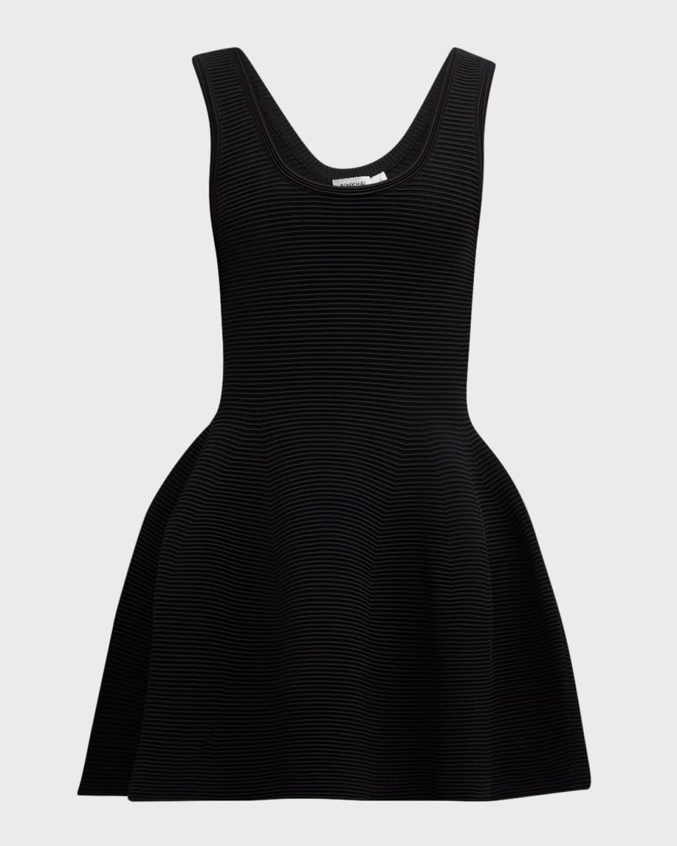 Larina Scoop-Neck Sleeveless Fit & Flare Mini Dress