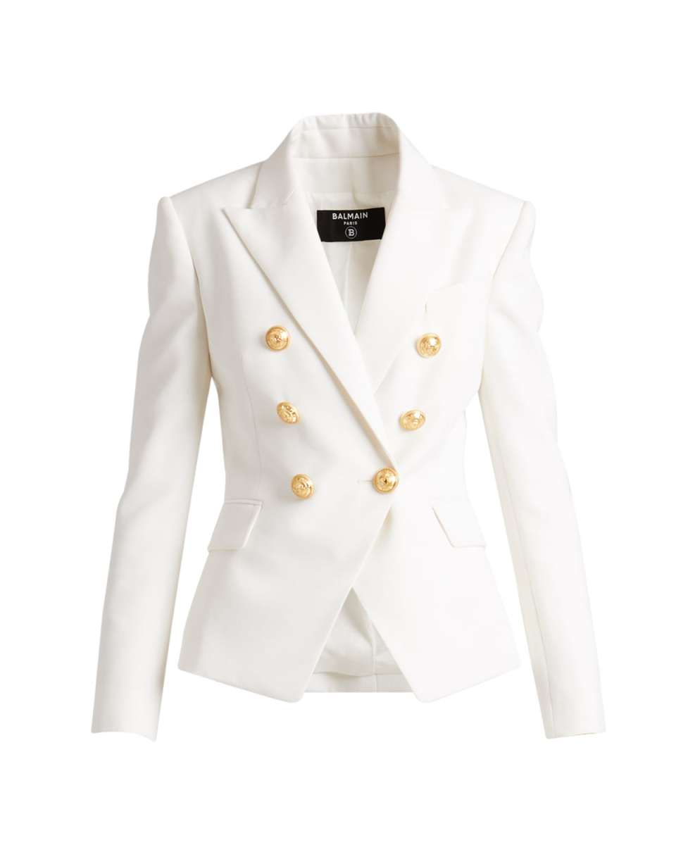 Tailored Double-Breasted Wool Jacket