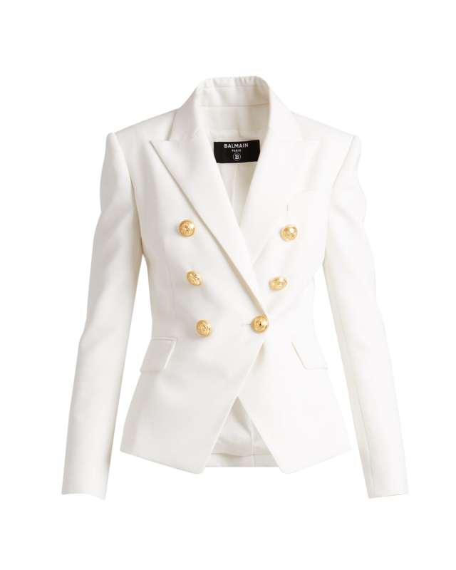 Tailored Double-Breasted Wool Jacket