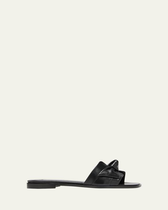 Maxi Clarita Leather Knot Flat Sandals
