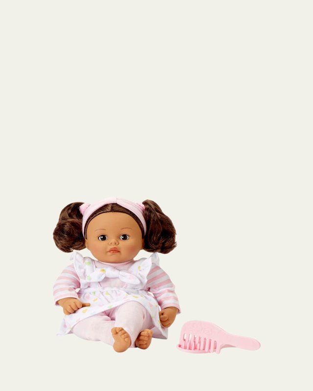 My Little Girl Polka Dot Pinafore Doll, 14"
