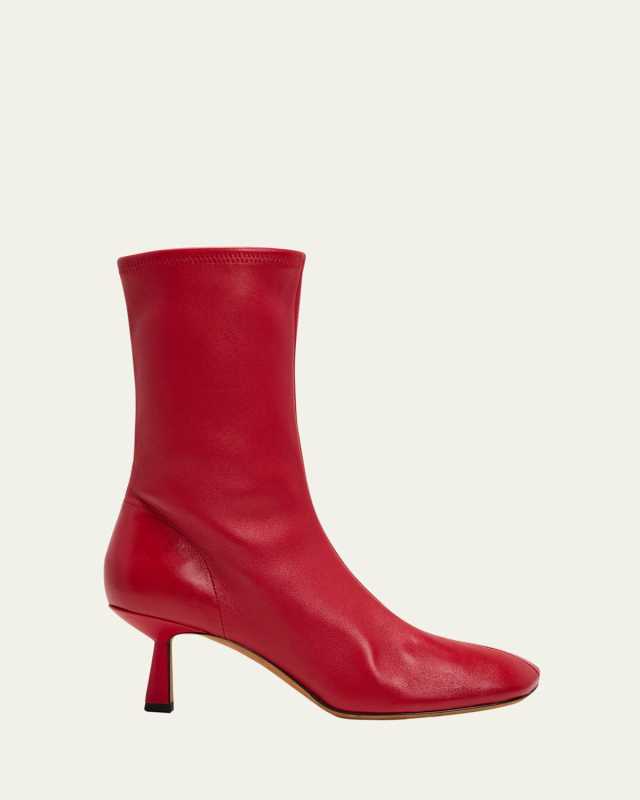 ID Glove Leather Ankle Boots