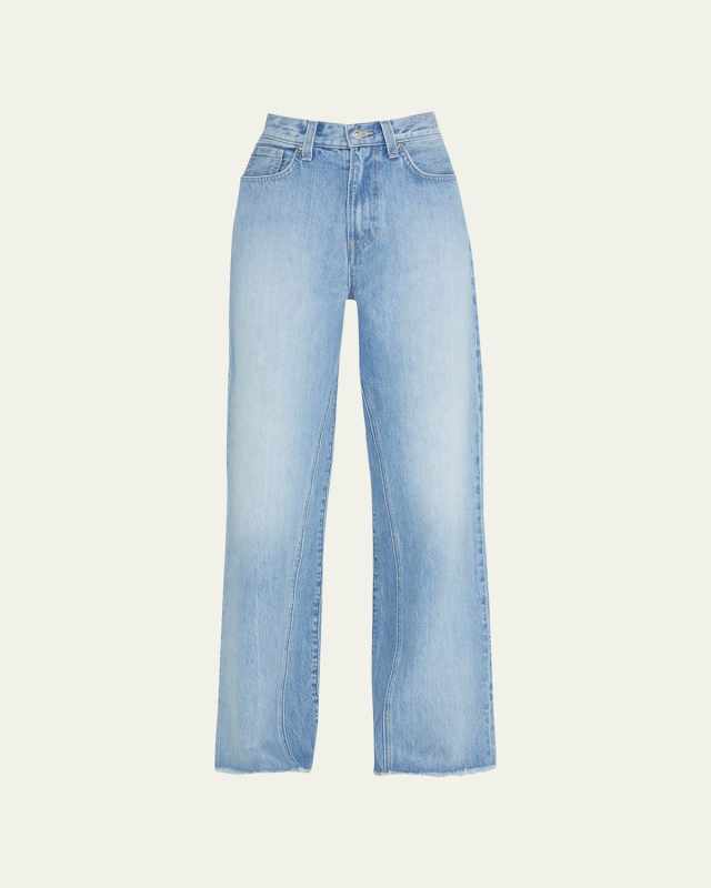 Dylan Wide Raw Hem Jeans