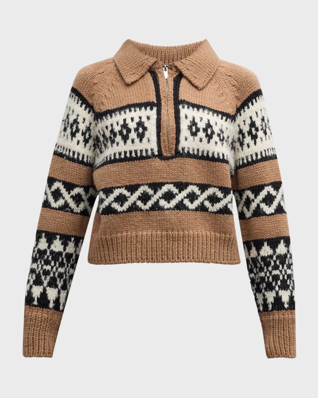 Carter Fair Isle Quarter-Zip Sweat