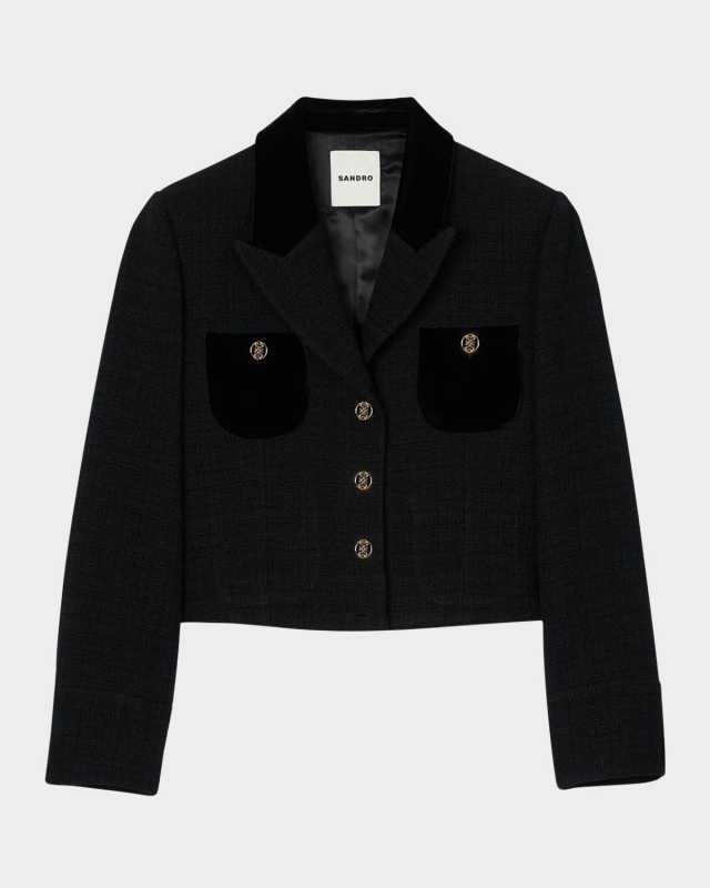 Vic Velvet and Tweed Blazer
