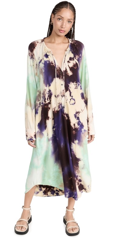 Raquel Allegra Poet Dress Cosmic Violet TR