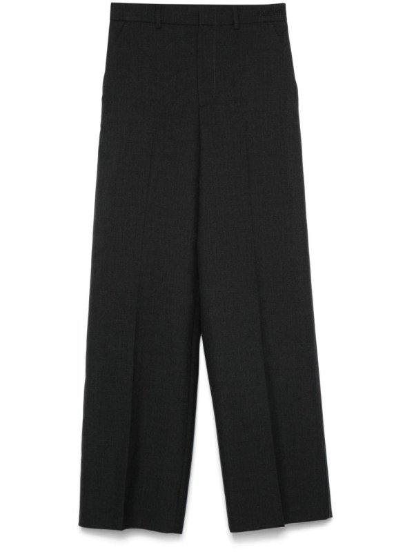wool gabardine trousers