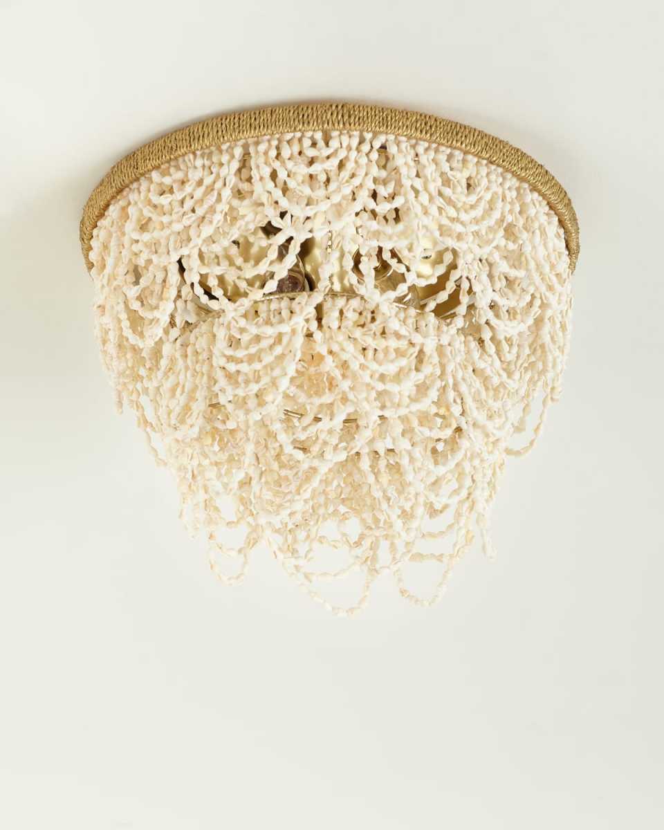 Martha Palay Shell Flush Mount