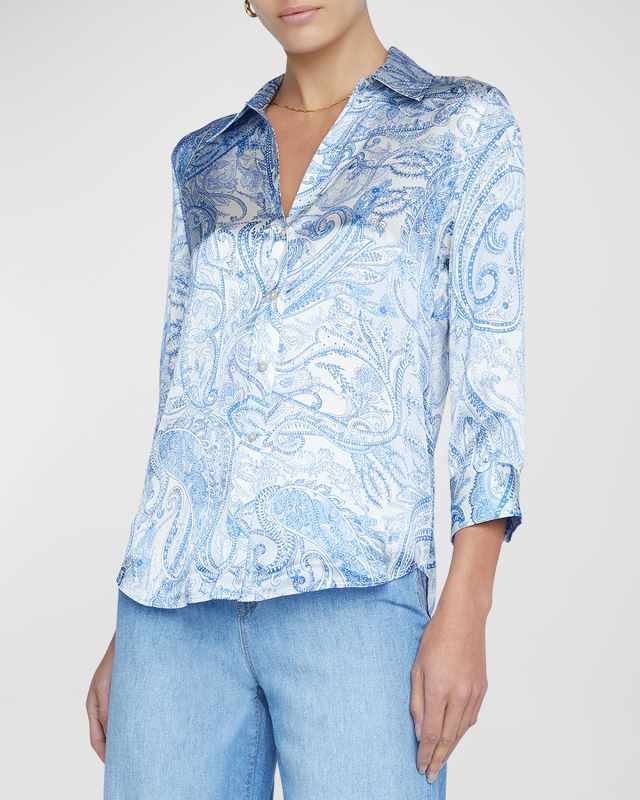 Dani Paisley Silk Blouse