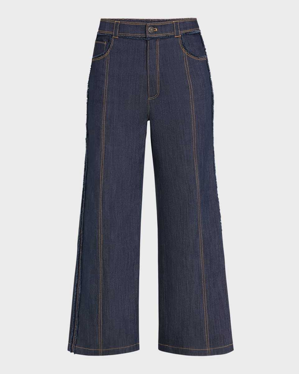 Francine Cropped Bootcut Denim Pants