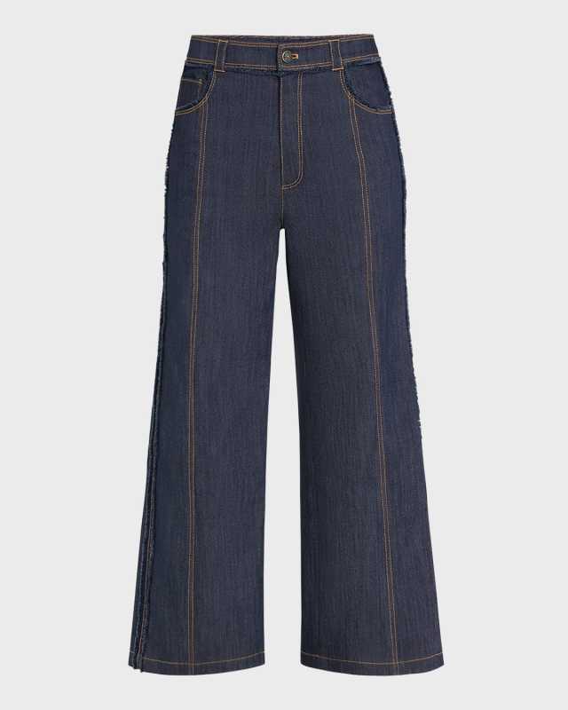 Francine Cropped Bootcut Denim Pants