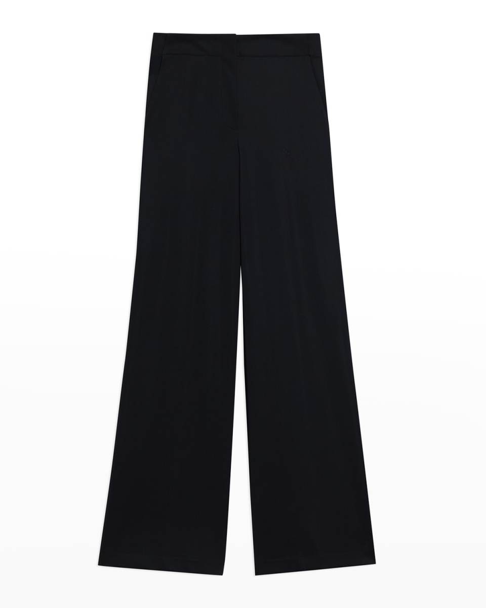 Terena Precision Ponte Cropped Wide-Leg Pants