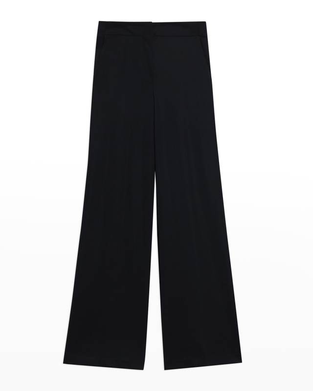 Terena Precision Ponte Cropped Wide-Leg Pants