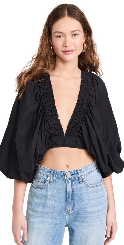 SUNDRESS Alicia Top Black