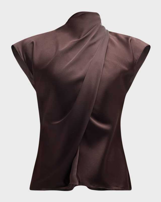 Leilany Draped Tie-Back Top