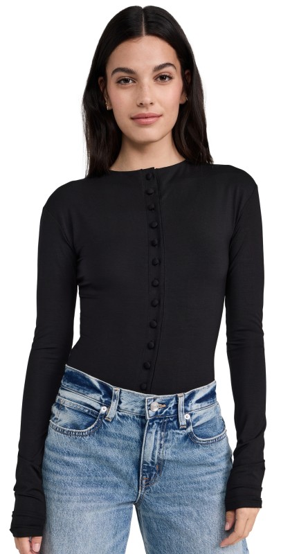 The Line by K Greta Bodysuit Black