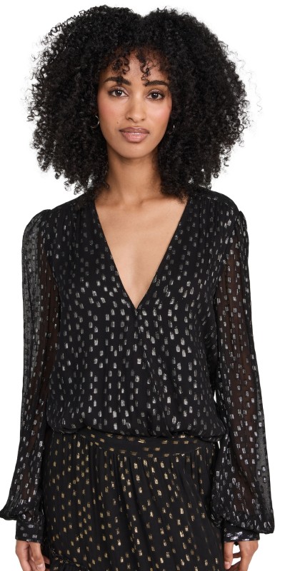 ROCOCO SAND Aria Thong Bodysuit Black