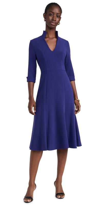 Black Halo Kensington Sheath Dress Dark Indigo
