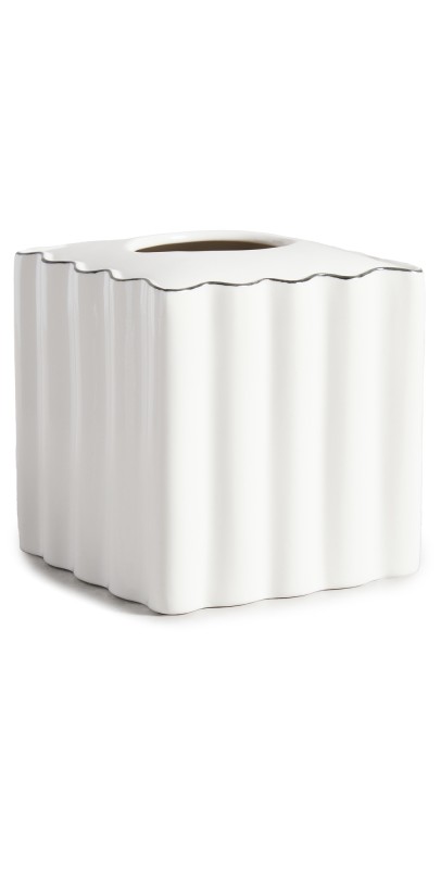 Kassatex Le Marais Tissue Holder Whit