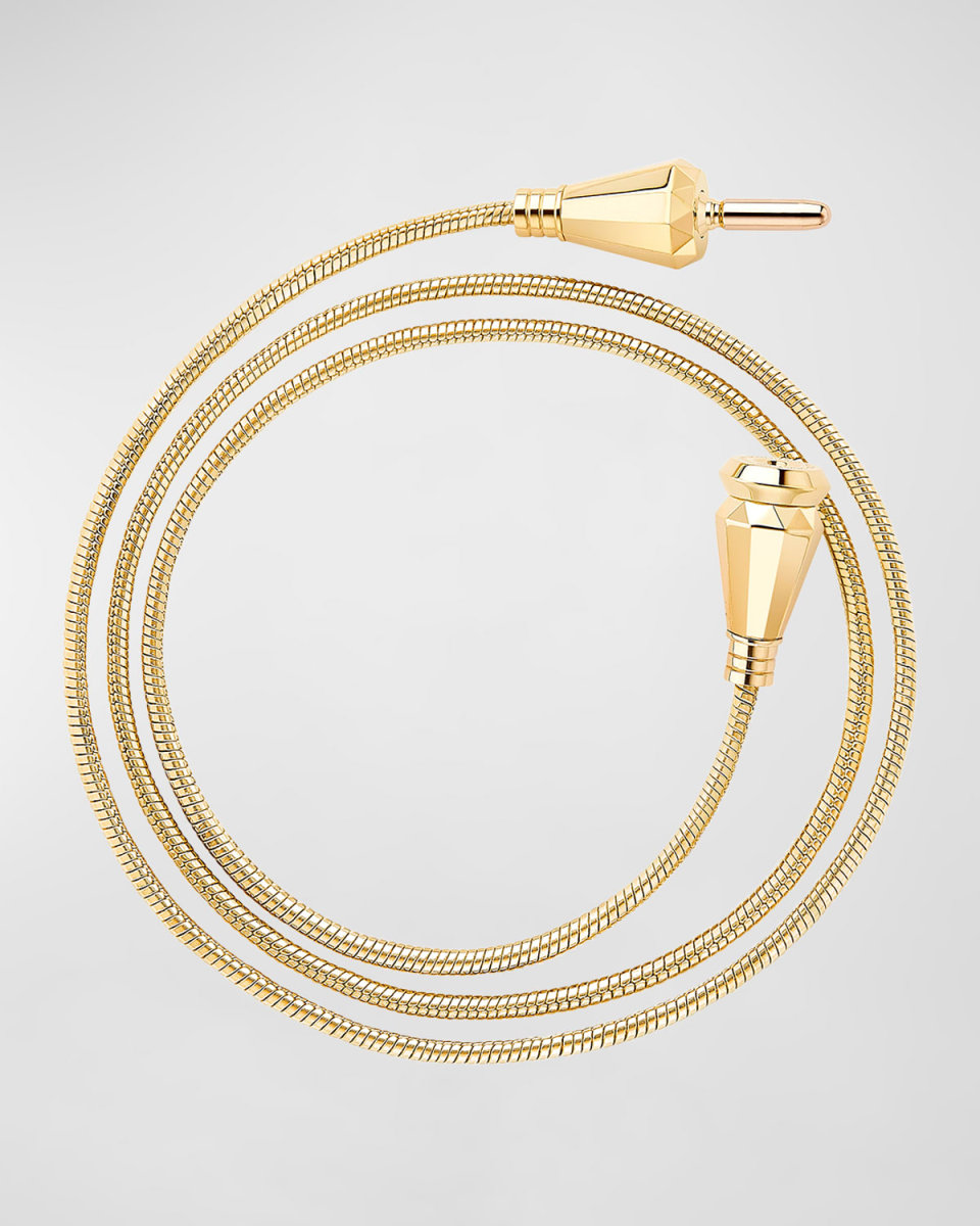 Jack de Boucheron 18K Yellow Gold Triple-Wrap Bracelet