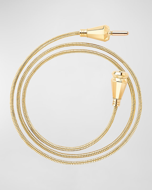 Jack de Boucheron 18K Yellow Gold Triple-Wrap Bracelet