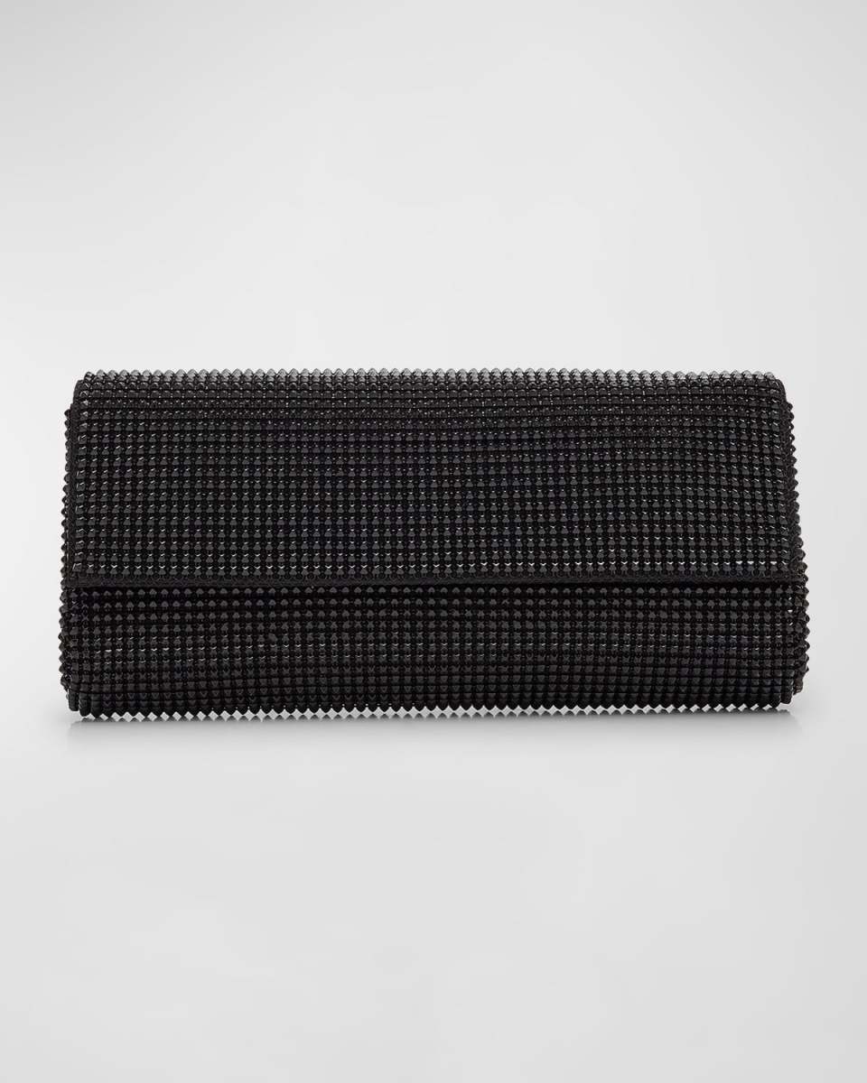 Pyramid Envelope Mesh Clutch Bag