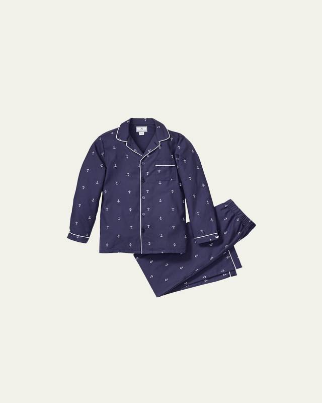 Boy's Portsmouth Anchors 2-Piece Pajama Set, Size 6M-14