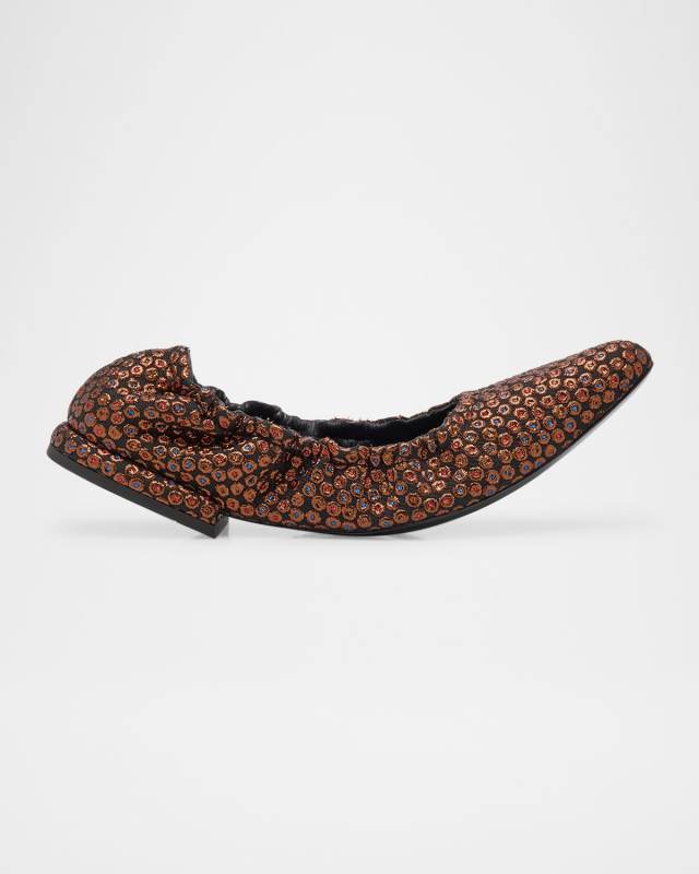 Fabric Multi Ballerina Flats