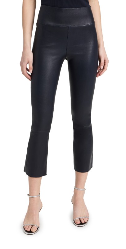 SPRWMN Crop Flare Leggings Navy