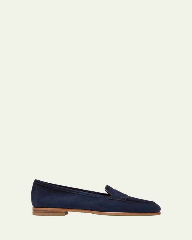 Carla Suede Penny Loafers