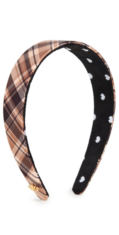 Lele Sadoughi Printed Bessette Headband Plaid