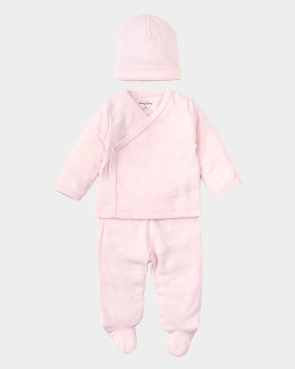 Girl's Three-Piece Take Me Home Set, Size Newbor