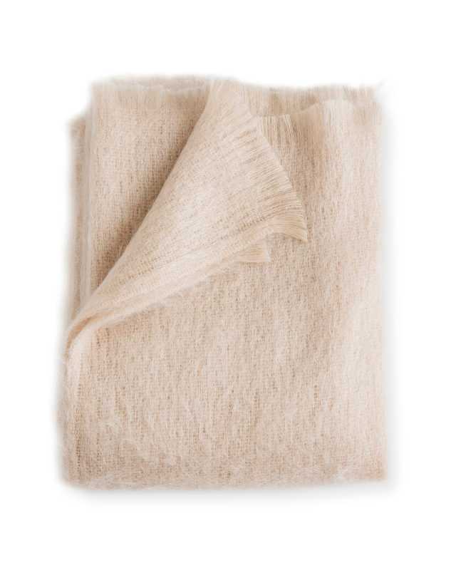 Mohair Throw, Rose
