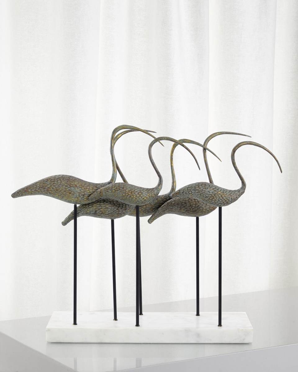 Ibis Verdigris Sculpture