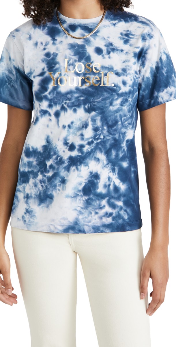 rabanne Cotton Batik T-Shirt Blue