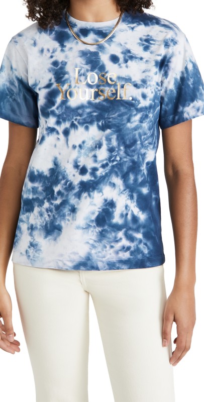 rabanne Cotton Batik T-Shirt Blue