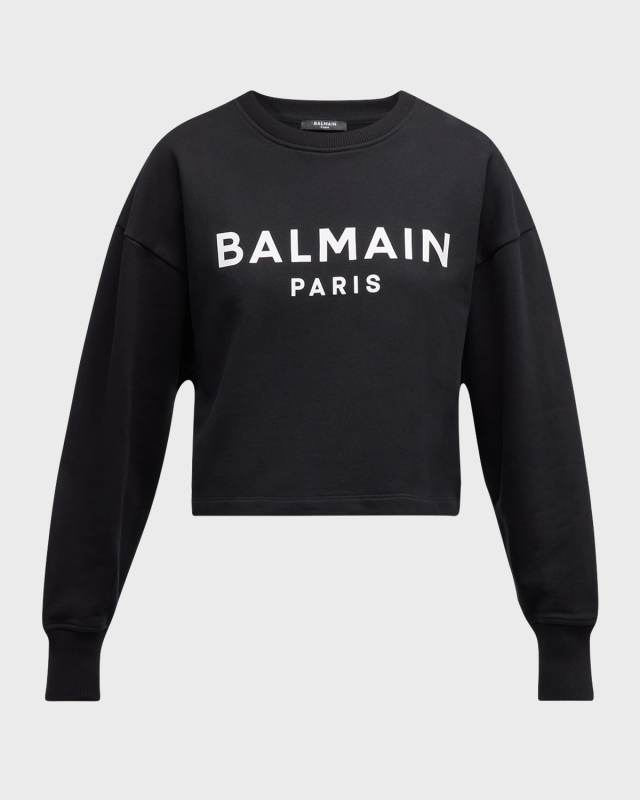 Logo Bulky Crop Sweatshirt