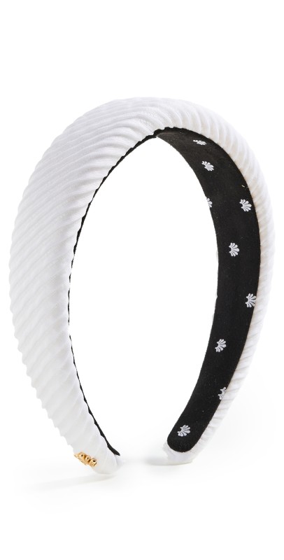 Lele Sadoughi Swimmer Alice Headband White