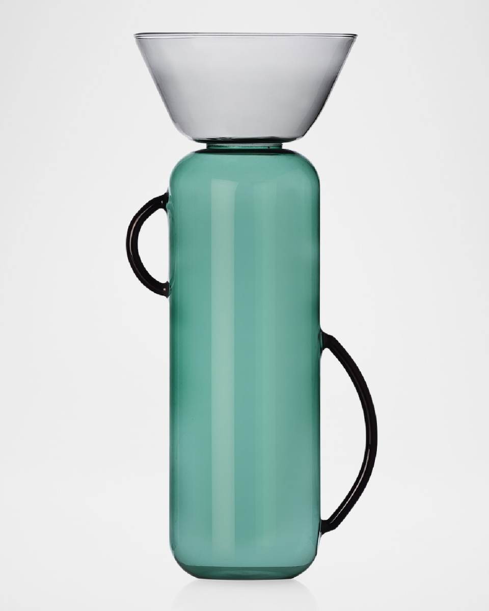 Gelee Petrol Smoke 14" Large Vase
