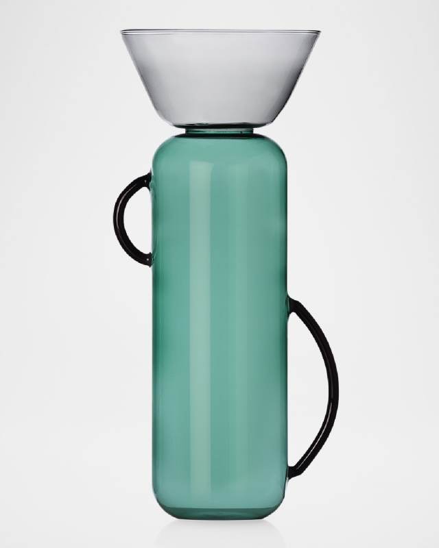Gelee Petrol Smoke 14" Large Vase